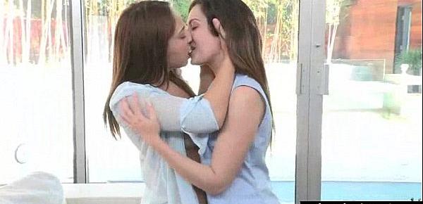  Lots Of Kiss And Licks From Cute Lovely Lesbians clip-25